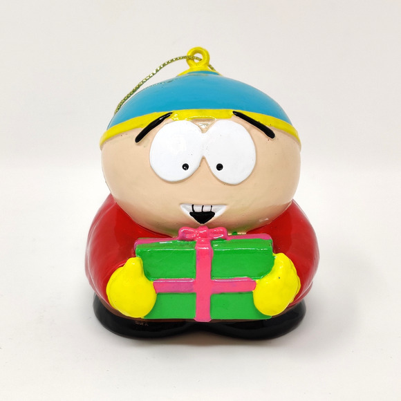 Vtg Comedy Partners 2005 South Park Cartman Holding Present Christmas Ornament - Picture 6 of 15